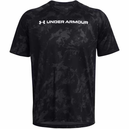 Under Armour Tech Abc Camo Ss Черно Мъжки тениски с яка