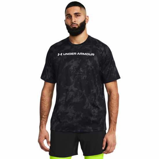 Under Armour Tech Abc Camo Ss Черно Мъжки тениски с яка