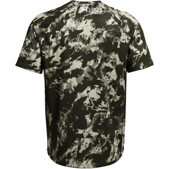 Under Armour Tech Abc Camo Ss Морско зелено Мъжки тениски с яка