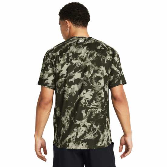 Under Armour Tech Abc Camo Ss Морско зелено Мъжки тениски с яка