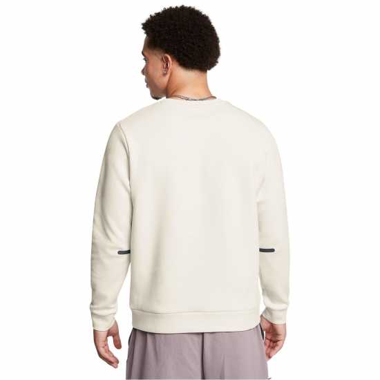 Under Armour Мъжка Риза Armour Ua Unstoppable Flc Crew Eu Sweatshirt Mens Сума Бяло/Черно 