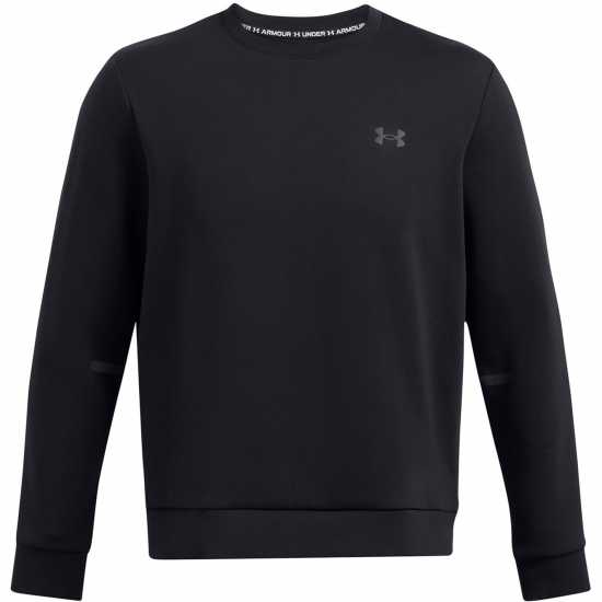 Under Armour Мъжка Риза Armour Ua Unstoppable Flc Crew Eu Sweatshirt Mens Черно 