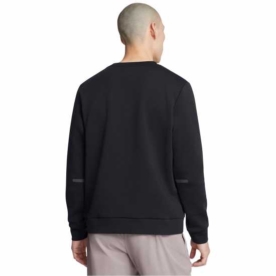 Under Armour Мъжка Риза Armour Ua Unstoppable Flc Crew Eu Sweatshirt Mens Черно 