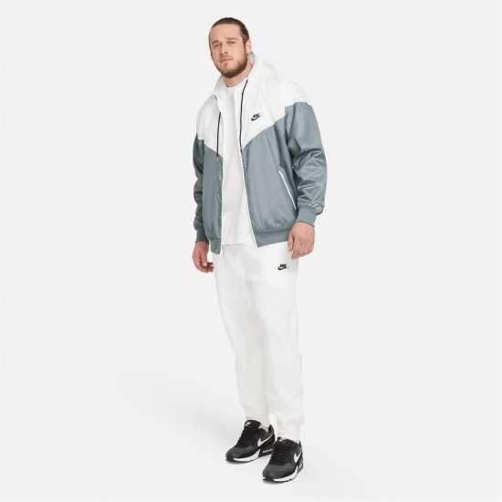 Nike Sportswear Windrunner Men's Hooded Jacket Сиво/Бяло Мъжки грейки