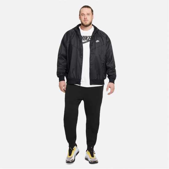 Nike Sportswear Windrunner Men's Hooded Jacket Черно/Бяло 