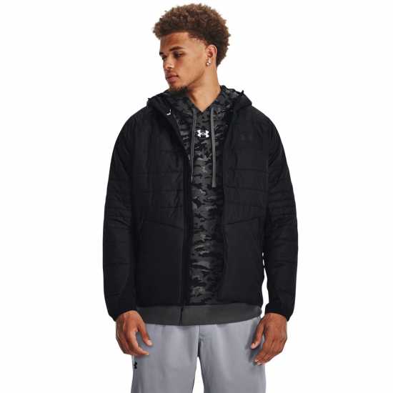 Under Armour Мъжко Горнище За Тренировки Armour Ua Strm Vitality Hbd Fz Jkt Training Jacket Mens Черно Мъжки грейки