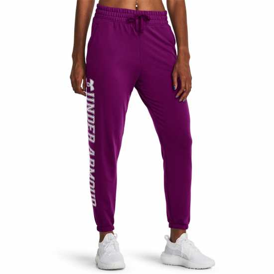 Under Armour Дамско Спортно Долнище Rival Graphic Joggers Womens Лилаво Дамски долнища на анцуг