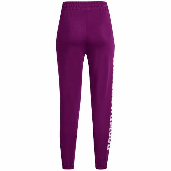 Under Armour Дамско Спортно Долнище Rival Graphic Joggers Womens Лилаво Дамски долнища на анцуг