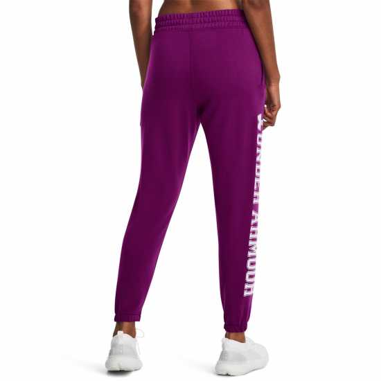 Under Armour Дамско Спортно Долнище Rival Graphic Joggers Womens Лилаво Дамски долнища на анцуг