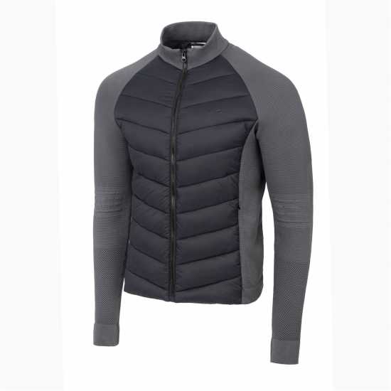 Slazenger Хибридно Яке Hybrid Jacket Sn52 Черно/Тъмно сиво Мъжки грейки