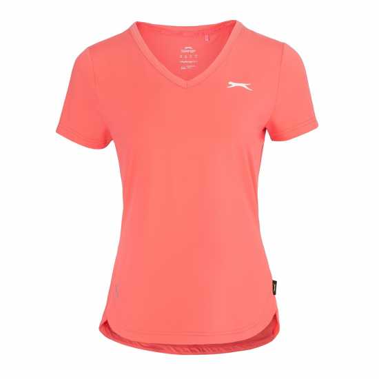 Slazenger Tennis Tee Ld42 Корал Дамски тениски с яка