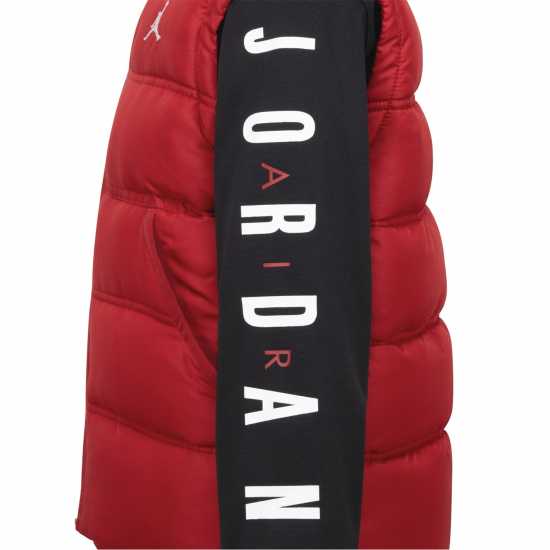 Air Jordan Basketball Puffer Junior Черно/Червено 