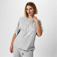 Jack Wills Laundered T-Shirt Ld44 Сив марл 