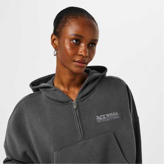 Jack Wills Oth Quarter Zip Hoody Ld51  