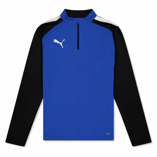 Puma Quarter Zip Top Jr Електрическо синьо L Атлетика