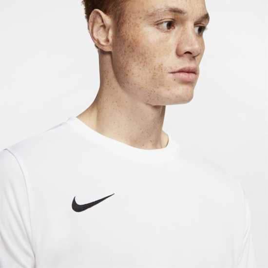 Nike Dri-FIT Park 7 Men's Short-Sleeve Soccer Jersey (Stock) White/Black Всекидневно футболно облекло