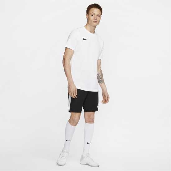 Nike Dri-FIT Park 7 Men's Short-Sleeve Soccer Jersey (Stock) White/Black Всекидневно футболно облекло