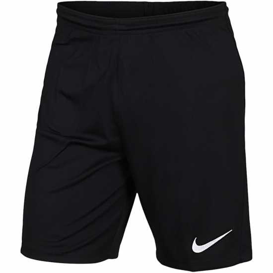 Nike Dri-FIT Park 3 Men's Knit Soccer Shorts Черно/Бяло Мъжки къси панталони