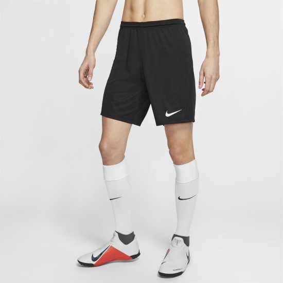 Nike Dri-FIT Park 3 Men's Knit Soccer Shorts Черно/Бяло Мъжки къси панталони