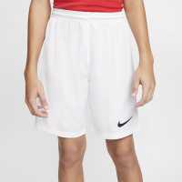 Nike Dri-FIT Park 3 Big Kids' Soccer Shorts Бяло/Черно 