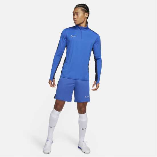 Nike Dri-FIT Academy Men's Soccer Drill Top (Stock) Кралско синьо / Обси Мъжки тениски с яка