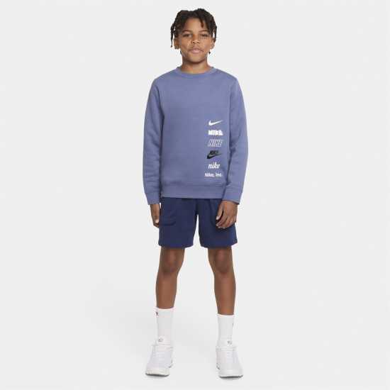 Nike Sportswear Big Kids Разбледено синьо 