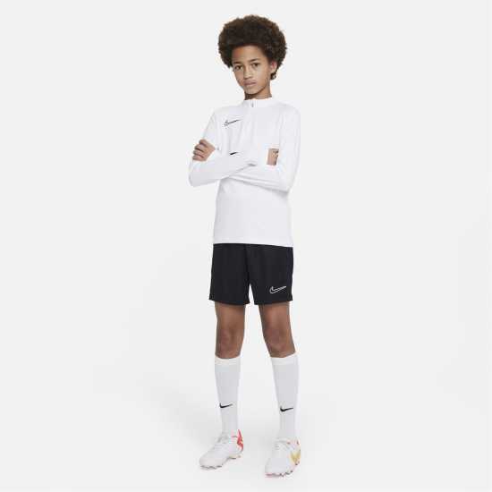 Nike Dri-FIT Academy Big Kids' Soccer Drill Top (Stock) Черно/Черно/Бяло Мъжки тениски с яка