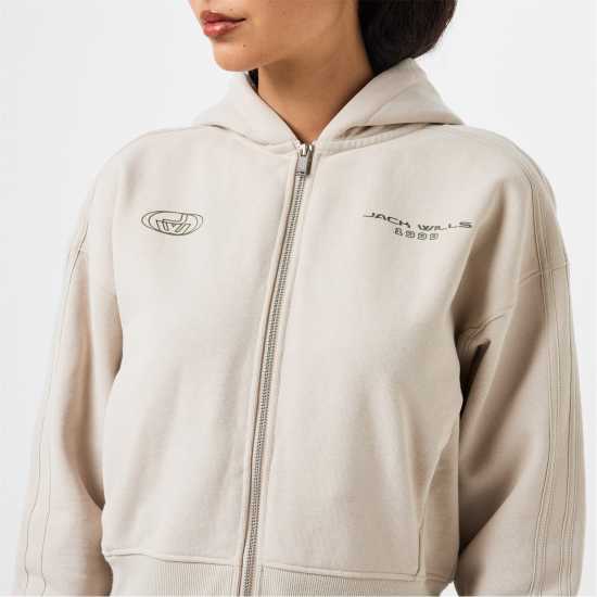 Jack Wills Zip Through Hoodie  Дамски суичъри и блузи с качулки