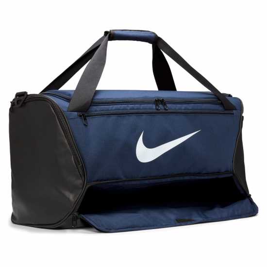 Nike Brasilia Medium Holdall Морско синьо/Бяло 