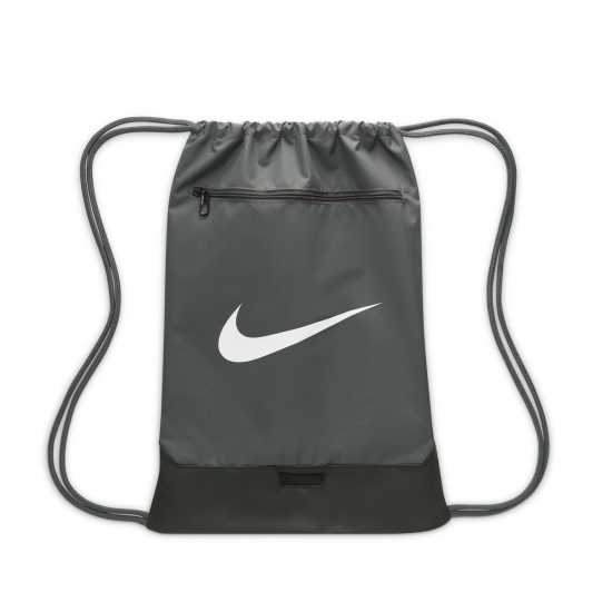 Nike Чанта За Спорт Brasilia Gym Sack Сиво/Бяло Дамски чанти