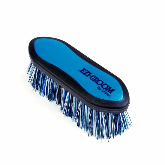 Ezi-Groom Grip Dandy Brush Синьо син Грижа за коня