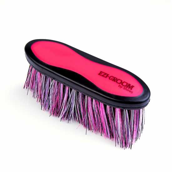 Ezi-Groom Grip Long Bristle Dandy Brush Б.Розово Грижа за коня