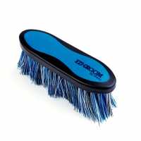 Ezi-Groom Grip Long Bristle Dandy Brush Синьо син Грижа за коня