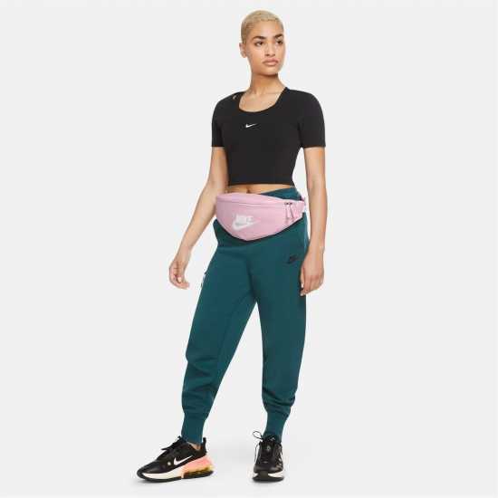 Nike Heritage Hip Pack Розова пена / Бяло Дамски чанти