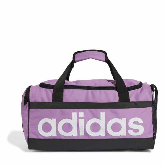 Adidas Сак Essentials Linear Duffle Bag Small Лилаво/Бяло Дамски чанти