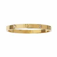 Miso Motif Stainless Steel Bangle Злато Подаръци и играчки