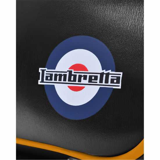 Чанта През Рамо С Цип Lambretta Flight Bag Черно/горчица Чанти през рамо