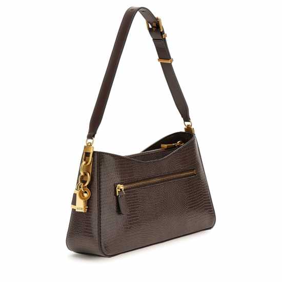 Guess Чанта За Рамо Ginevra Shoulder Bag Кафяво 