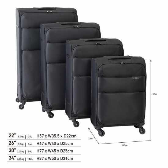 Linea Sorento Fabric Soft Shell Suitcase  Куфари и багаж