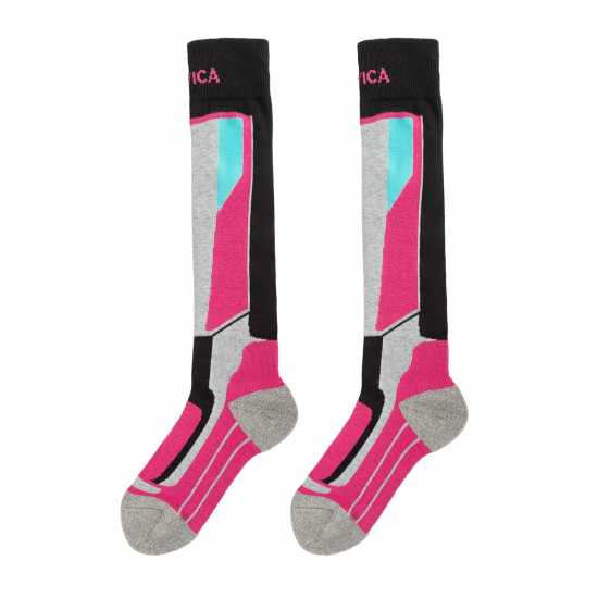 Nevica Davos Ski Sock 2Pk Ladies Черно 