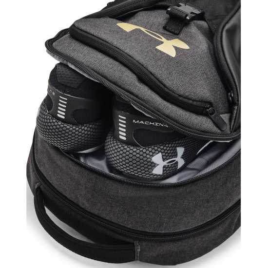 Under Armour Armour Ua Hustle 6.0 Backpack Сиво / Черно Ученически раници