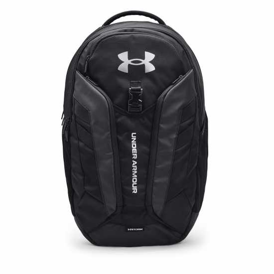 Under Armour Armour Hustle Pro Backpack Черно / Сребро Ученически раници