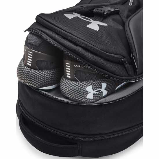 Under Armour Armour Hustle Pro Backpack Черно / Сребро Ученически раници