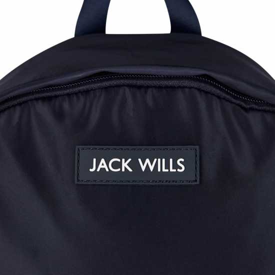 Jack Wills Core Nylon Backpack Морска синьо Ученически раници