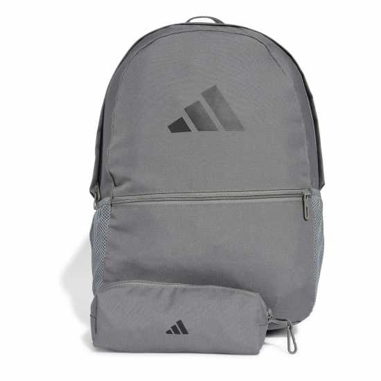 Adidas Pencil Case Backpack Сиво/Черно Ученически раници