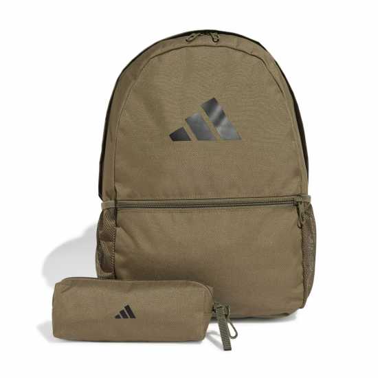 Adidas Pencil Case Backpack Green/Black Ученически раници