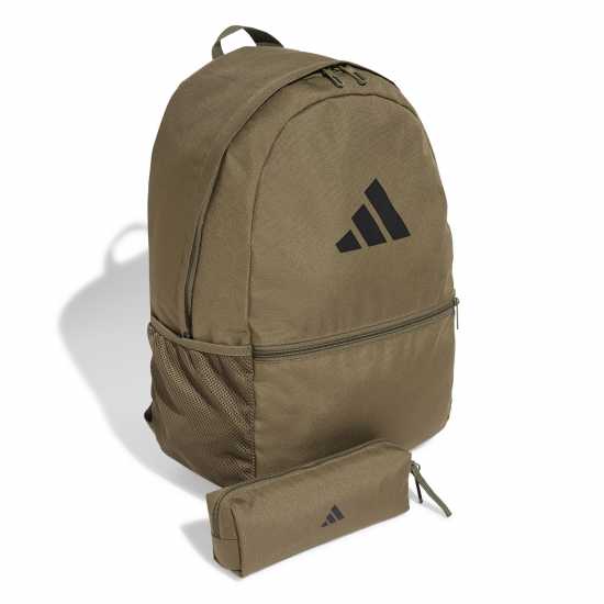 Adidas Pencil Case Backpack Green/Black Ученически раници