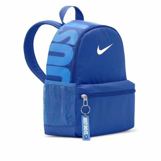 Nike Основна Раница Just Do It Mini Base Backpack Кралско синьо/Бяло Ученически раници