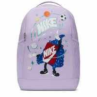 Nike Brasilia Boxy Wizard Kids' Backpack (18L) Лилава Цветене 