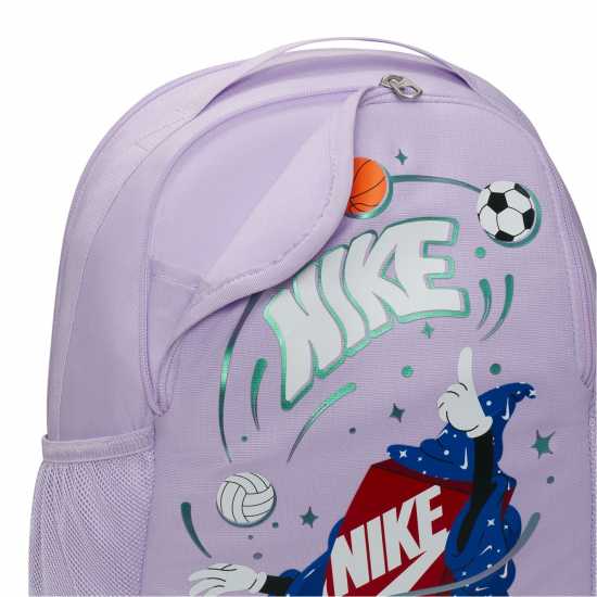 Nike Brasilia Boxy Wizard Kids' Backpack (18L) Лилава Цветене 